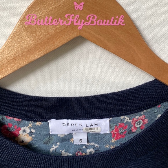 (A54) Derek Lam Collective Rent The Runway Pre-Loved Floral Back Sweater, Size S - Picture 5 of 16
